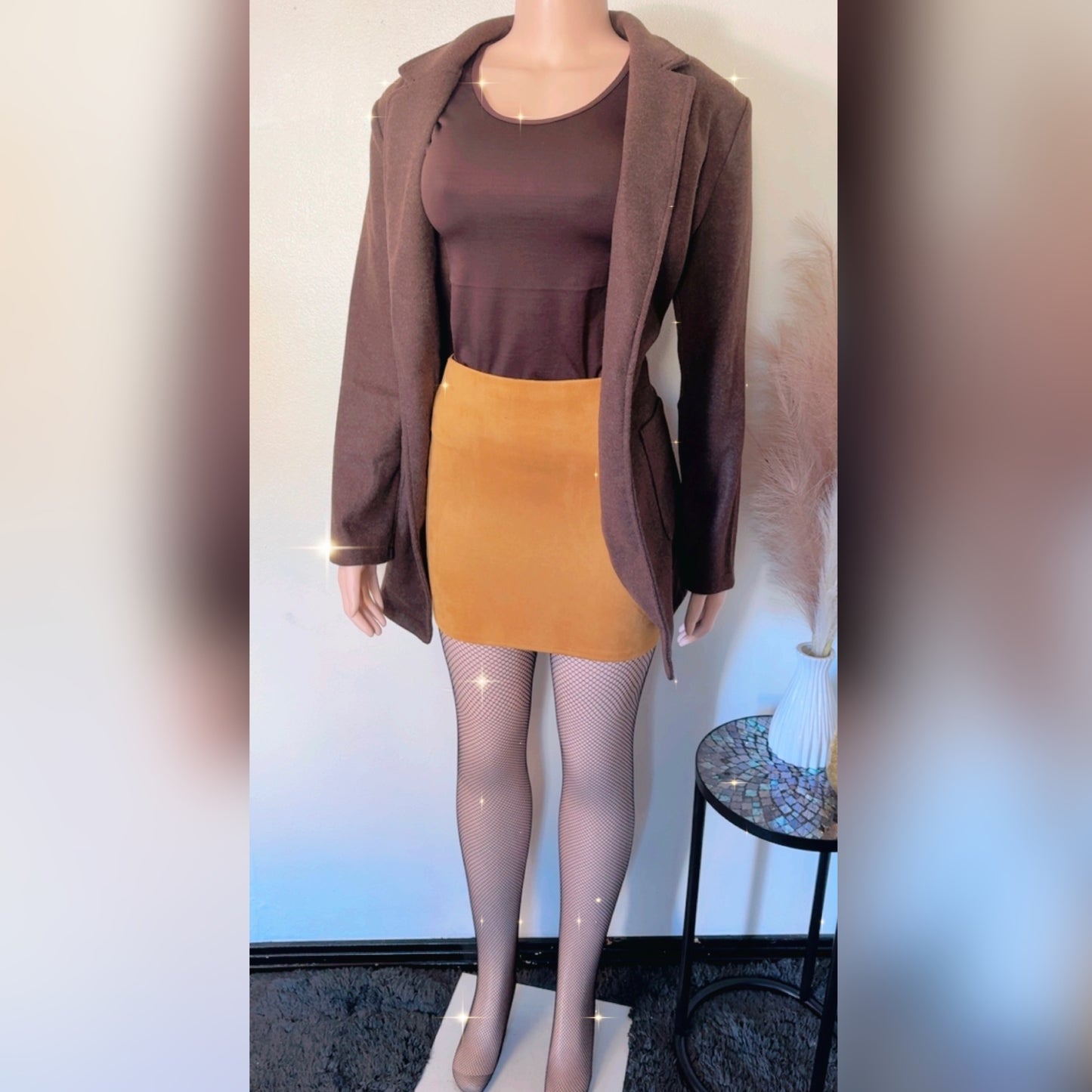 Mini Skirt (Mustard Yellow)