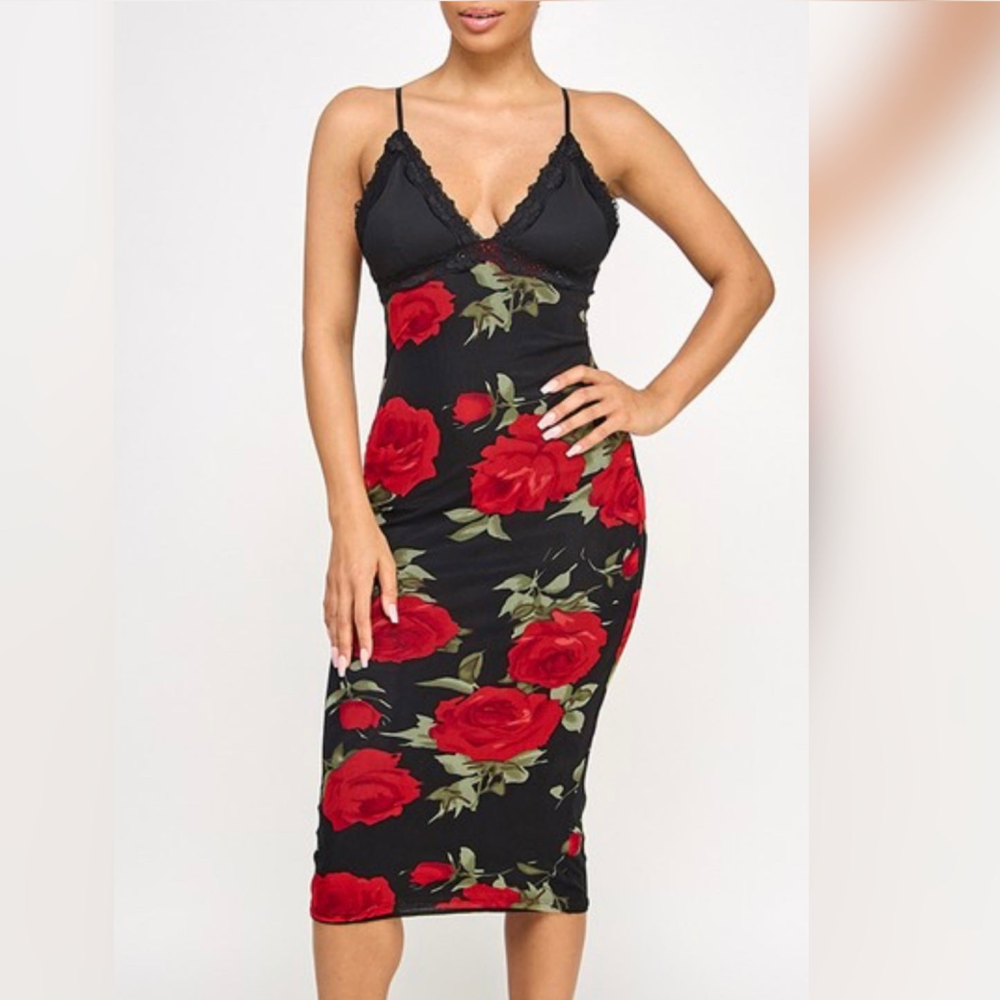 Flower Midi Dress
