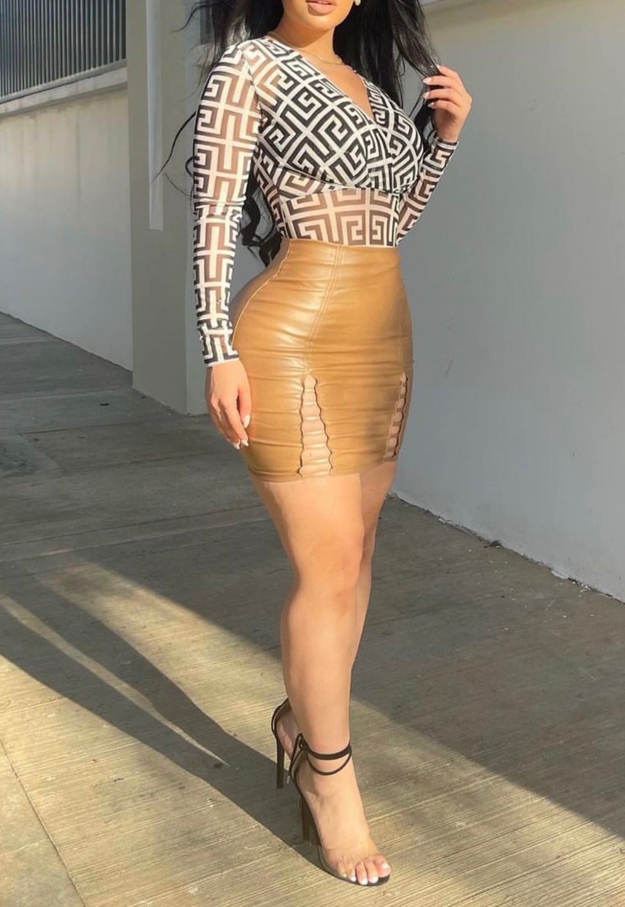 Sammy Leather Skirt