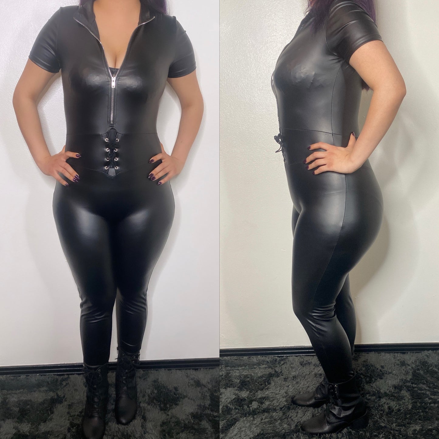 Leather Jumpsuit