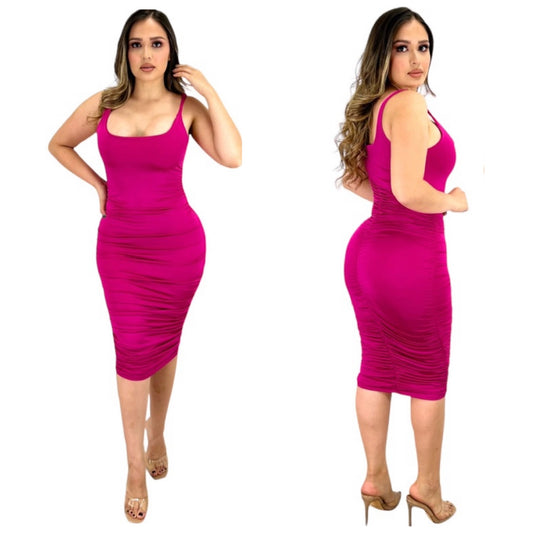 Mermaid Dress (Fuchsia)