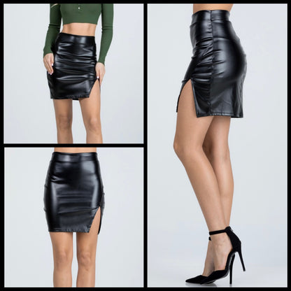 Cassie Leather Skirt